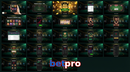 Main screen of Betpro bet page for PK players