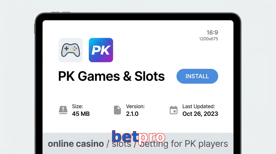 Game list for Betpro gameapk section