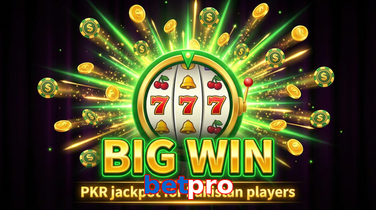 Big win animation on Betpro slot game